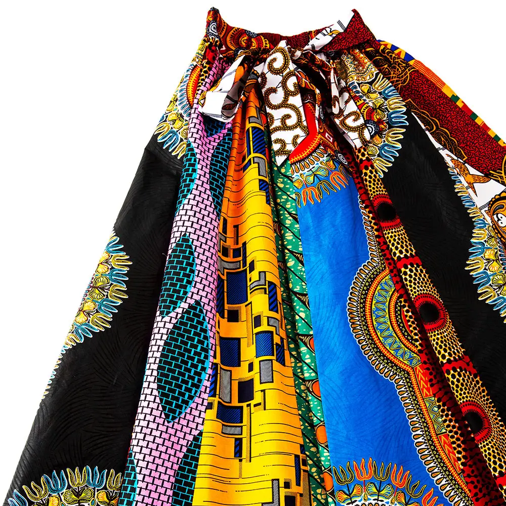 Hot Sell African Traditional Women African Kitenge Print Clothing Dashiki Maxi Skirts Long African Skirts For Women