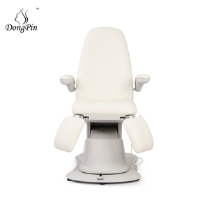 Chaise d'examen podiatrique électrique facile à utiliser avec 3 moteurs en cuir PU souple pour clinique médicale et centre de soins des pieds - Product Image 1