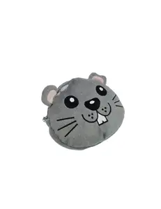Factory Wholesale Custom Cartoon Kids Cute Purse Bag Lovely Animal Plush Zipper Coin Purses