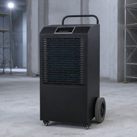 Déshumidificateur Commercial Numérique 158L à Contrôle Quotidien, Sécheur d'Air, Absorbeur d'Humidité Robuste pour Sous-sol, Entrepôt, Bureau