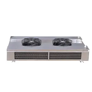 7.8KW DLE Series Dual Discharge Air Cooler Evaporator 350mm 2 Fans For Fruit Vegetables Seafood Cold Storage Room