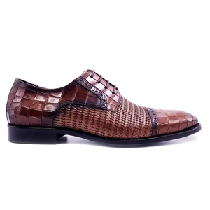 Chaussures habillées Oxford Derby en cuir véritable pour hommes, prix d'usine Dreamy Stark, vente en gros, chaussures habillées en cuir de vache - Product Image 1