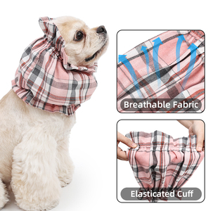 Cache-oreilles élastiques confortables et respirants en tissu pour chiens à poils longs – Vêtements pour animaux de compagnie pour la protection en extérieur - Product Image 5