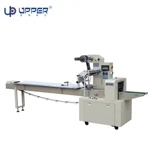 UPPER Auto Drie Fruit Flow Wrapping Machine Cake Cookies Biscuits Packing Machine