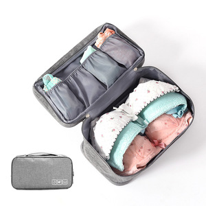 A più strati delle signore biancheria intima del sacchetto di immagazzinaggio portatile da viaggio vestiti reggiseno dell'organizzatore del sacchetto di grande capacità <span class=keywords><strong>armadio</strong></span> i vestiti di imballaggio sacchetto - Product Image 4