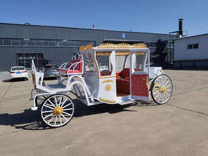 Charrette royale électrique de luxe à batterie, 4 roues, véhicule de transport pour mariage avec éclairage d'ambiance LED - Product Image 4