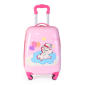 Venta al por mayor 18 pulgadas de moda niños equipaje de fábrica barato de moda niños Abs PC Trolley estuche de viaje - Product Image 1