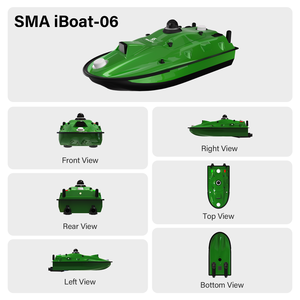 SMAJAYU Bateau d'arpentage autonome RTK USV haute précision, capacité de charge utile de 35 kg, sondeur à faisceau unique avec évitement d'obstacles - Product Image 1
