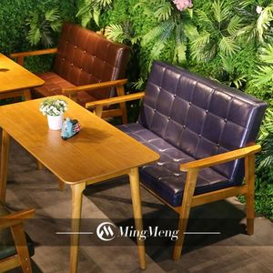 Conjunto de restaurante de PU de diseño moderno, muebles comerciales para hoteles y comedor, cabina de café, sofá, muebles de asiento - Product Image 4