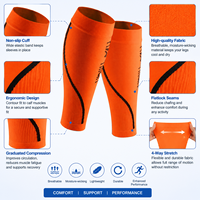 Manchons de compression sportifs pour mollets, respirants, pour le cyclisme et la course à pied, soutien des jambes pour la récupération musculaire, hommes et femmes