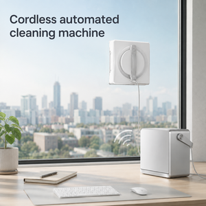 ECOVACS W2 PRO OMNI เครื่องทำความสะอาดกระจกอัจฉริยะแบบหุ่นยนต์ มอเตอร์ไร้แปรงถ่านป้องกันการตกอัตโนมัติเต็มรูปแบบ เหมาะสำหรับหน้าต่างบ้านและโรงแรม - Product Image 1