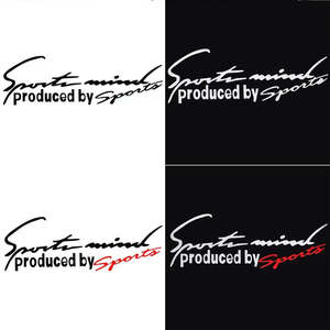 2 Calcomanías Universales de Vinilo para Autos con Letras Deportivas, Resistentes al Agua y a los Arañazos, Autoadhesivas - Product Image 5