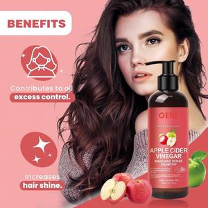 Set de Champú y Acondicionador de Vinagre de <span class=keywords><strong>Sidra</strong></span> de Manzana de Marca Privada, Control de Grasa, Engrosamiento del Cabello, Cuidado Capilar, Venta al por Mayor - Product Image 4