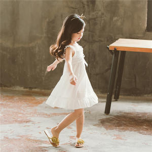 Vestido Blanco de Diseño de Alta Calidad para Niñas, Popular en Compras en Línea, Ropa Infantil al por Mayor en Estados Unidos - Product Image 2