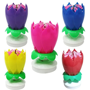 Nuevas Velas Musicales Giratorias con <span class=keywords><strong>Canción</strong></span> <span class=keywords><strong>de</strong></span> <span class=keywords><strong>Feliz</strong></span> <span class=keywords><strong>Cumpleaños</strong></span>, Lámpara <span class=keywords><strong>de</strong></span> Loto Electrónica <span class=keywords><strong>de</strong></span> Doble Capa Colorida para Fiestas <span class=keywords><strong>de</strong></span> <span class=keywords><strong>Cumpleaños</strong></span>, Juego <span class=keywords><strong>de</strong></span> Velas <span class=keywords><strong>de</strong></span> Loto - Product Image 2