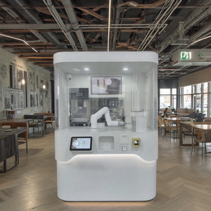 Robot distributeur automatique de café Ai pour servir du café froid et chaud et de la crème glacée de manière pratique pour les cafés - Product Image 1