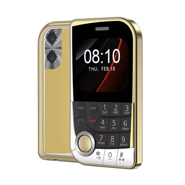 V10 Dual SIM Mobile Phone Magic Voice Speed Dial FM Radio Camera Flashlight Type-C Port 2.01" Screen Key Feature Cellphone