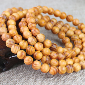 Pulsera de Oración Budista de 108 Cuentas, Cuentas Redondas de Madera de 6mm, Ceremonia Religiosa, Joyería Unisex, Estilo Étnico, Origen Hangzhou - Product Image 2