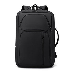 Sac à dos en jean pour homme Baiweishi personnalisé, nouveau modèle, couleur unie, fermeture éclair, port <span class=keywords><strong>de</strong></span> chargement USB, sacoche d'ordinateur portable professionnelle 20-35L - Product Image 4