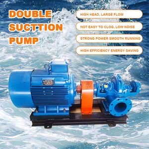 Bomba de Agua Industrial Personalizable de Alto Caudal, Bomba de Motor Diésel de Una Etapa, Doble Succión, Carcasa Dividida para Control de Inundaciones - Product Image 2