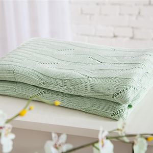 Couverture tricotée confortable en fibre de bambou, housse de canapé, jeté de lit tricoté moderne <span class=keywords><strong>ZXW</strong></span> - Product Image 2