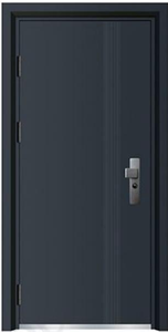 Porte de sécurité extérieure en acier de style moderne, étanche, antivol, insonorisée, avec gravure de <span class=keywords><strong>logo</strong></span> personnalisée, ouverture battante, <span class=keywords><strong>entrée</strong></span> de jardin - Product Image 4