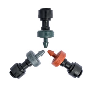 圧力補償用ドリップ灌漑パイプ継手用プッシュフィットエンド4mm 5mm 6mm農業用ドリッパー - Product Image 1