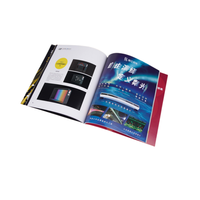 Impression de brochures brillantes en offset sur papier couché, reliure parfaite, couleur pleine, personnalisée en gros