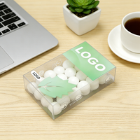 Boîte d'emballage carrée transparente en PVC personnalisée pour cadeaux, bonbons à la menthe, impression sur boîte d'emballage
