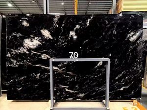 Losas de Granito Negro Bosque con Acabado Cepillado, Nero <span class=keywords><strong>Foresto</strong></span> Silver Waves para Decoración de Paredes Interiores y Exteriores, Paneles y Pisos - Product Image 1