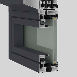 Fenêtres sur mesure Fenêtres en aluminium Fenêtres à triple vitrage Designs de fenêtres en aluminium Fenêtre coulissante vers le haut pour maisons Hôtel - Product Image 6