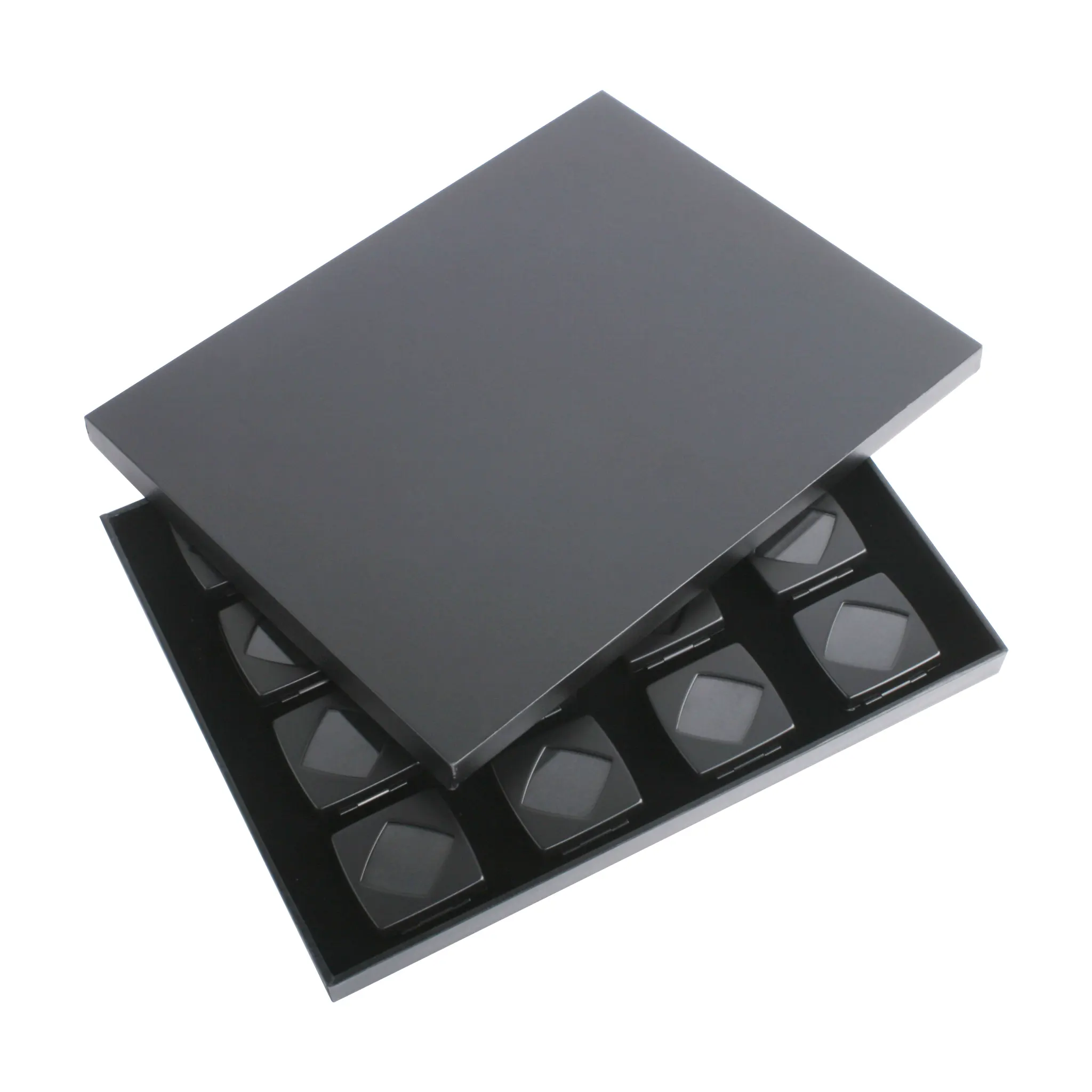 DK21670-16 Jewelry Diamond 16 Pcs/Tray Diamond Tray Wholesale Price 53 x 52 x19mm Square Metal Box Showcase Display