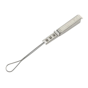 Collier de serrage à cale en acier inoxydable 201 pour câble aérien FTTH, type ancre de terminaison - Product Image 2