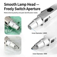 Porte-clés lampe torche de Noël en jade, promotionnel, cadeau de vacances, testeur de pierres précieuses UV 365nm, acier inoxydable IP65, boîte personnalisée