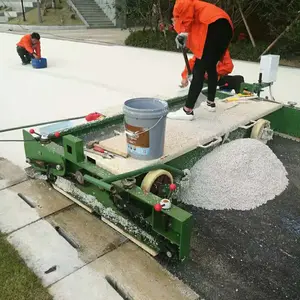 Strumento di pavimentazione della pista della particella di gomma del macchinario da costruzione/finitrice della pista di plastica