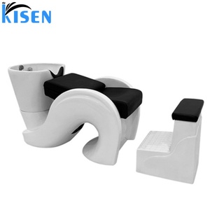 Hair Salon Simple Classic Cheapest Shampoo Chair with White Ceramic Wash Basin Matching Faucet <b>Shower</b> - Product Image 4