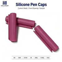 Capuchon de stylo en caoutchouc silicone personnalisé, pièces en caoutchouc moulé, capuchon de protection pour pointe de crayon, produit en caoutchouc antidérapant, fabricant ODM