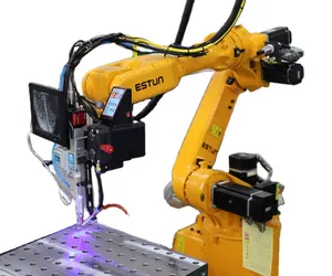 Industrial robot arm with Laser source Qilin Scanning head with CCD Robot Of ESTUN With Automatic Welding Robot Arm 6 Axis