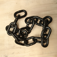Chaîne de levage noire pour l'exploitation minière, grade 80 G80, et bleue grade 100 G100, avec revêtement PVC
