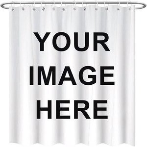 <span class=keywords><strong>Rideau</strong></span> de <span class=keywords><strong>douche</strong></span> <span class=keywords><strong>personnalisé</strong></span> en polyester, style américain moderne, écologique, 12 crochets, impression numérique, imperméable, 180x180cm, motif <span class=keywords><strong>photo</strong></span> amusant - Product Image 2