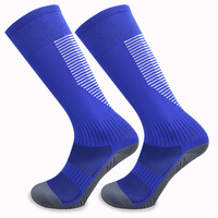 Chaussettes de sport à compression personnalisées SHANXIN avec logo, en spandex/nylon/coton, tricotées, antidérapantes, respirantes, à séchage rapide, pour le football