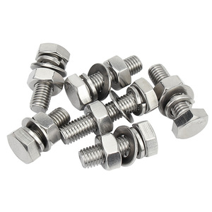 Không Bolt vít bu lông đai ốc 316 M6 70 mét đầy đủ chủ đề hình lục giác đầu Bolt Nut và SUS304 vít đặt m8x25 mét - Product Image 4