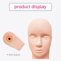 Tête de mannequin en silicone pour la formation en maquillage personnalisé Pinky leem, pour les débutants, pour la formation en extension de cils