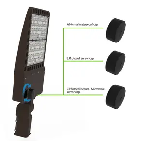 150w street lamp area led shoebox light with photocell suitable for tennis court suppliers stadium