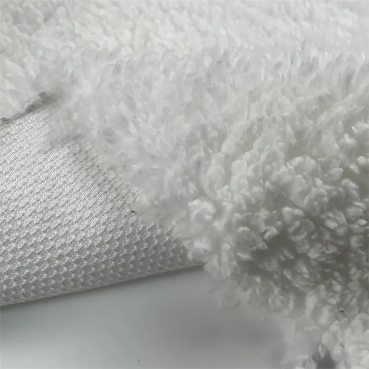 High Quality Tela Soft Sherpa Fleece Material Fabric For Cloth