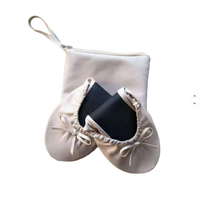 Chaussures pliables avec lien pour cheveux, cadeau de mariage, ballerines pliables