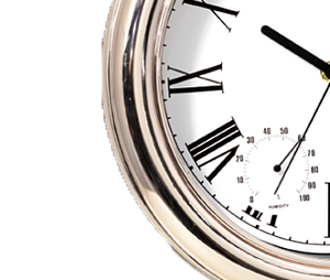 Orologio da parete in plastica antico placcato oro con un diametro di 30 <span class=keywords><strong>centimetri</strong></span> - Product Image 4