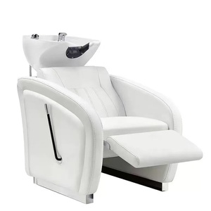 Sillón de Lavacabezas Ajustable y Cómodo con Lavabo de Cerámica para Peluquería y Salón de Belleza, Venta al por Mayor - Product Image 5