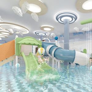 Mini glissières faites sur commande de fibre de verre pour la conception d'intérieur d'équipement de parc <span class=keywords><strong>aquatique</strong></span> de <span class=keywords><strong>centre</strong></span> <span class=keywords><strong>aquatique</strong></span> d'enfants - Product Image 4