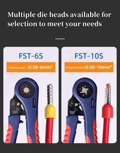 Kit de 1200 pinceaux à sertir de type tube avec pince à sertir FST-10S, outil de sertissage de câblage de style européen avec kit de bornes FST - Product Image 6